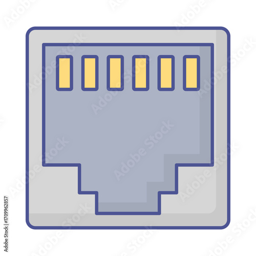 Ethernet  Vector Icon which can easily modify or edit