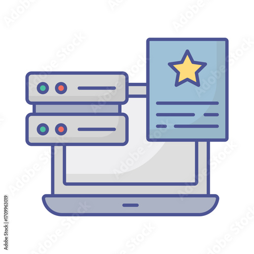 hosting center  Vector Icon which can easily modify or edit