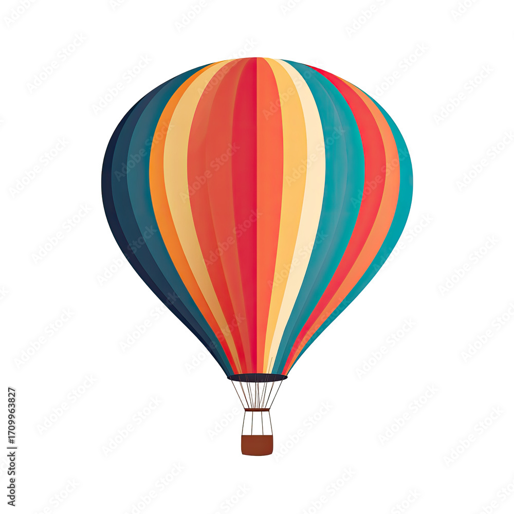 Fototapeta premium Colorful hot air balloon (3)