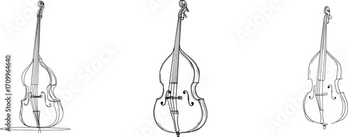 New minimalism is showcased in a modern illustration where a cello is elegantly drawn in one line, emphasizing a music theme