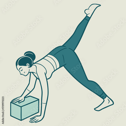 Vector black silhouette of a running man and woman exercising on a treadmill