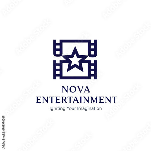A logo featuring a star inside a stylized film reel, with the text "NOVA ENTERTAINMENT" and the tagline "Igniting Your Imagination.".