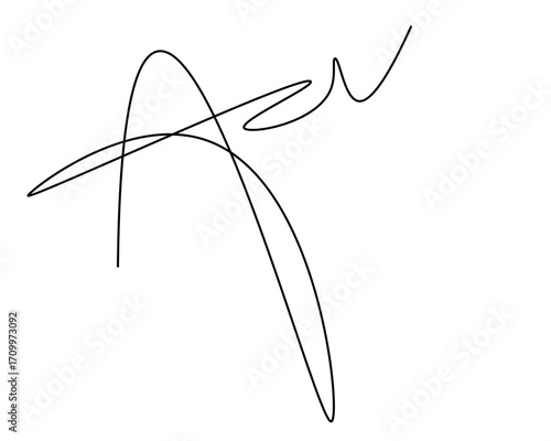 Elegant abstract signature design symbolizing personal brand, unique identity, and artistic expression, perfect for creative professionals and modern branding projects.