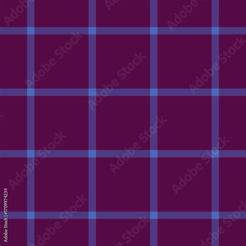 List check pattern texture, selection seamless textile fabric. Cover vector plaid tartan background in pink and indigo colors.