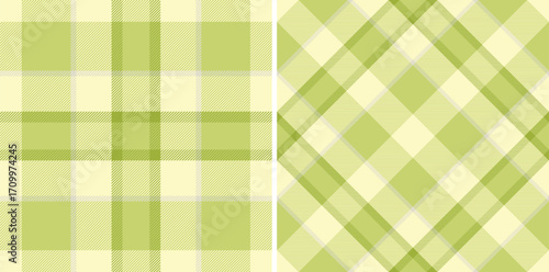 Fabric vector texture of background seamless check with a tartan pattern plaid textile. Set in nature colors. Cozy living room ideas.