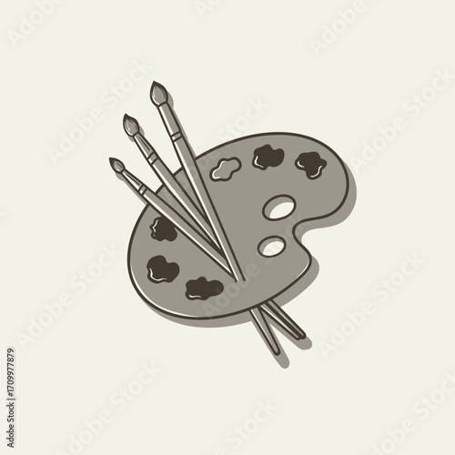paint brush and palette