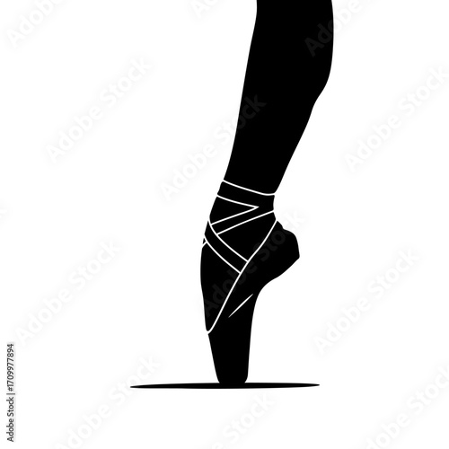 female legs in black stockings