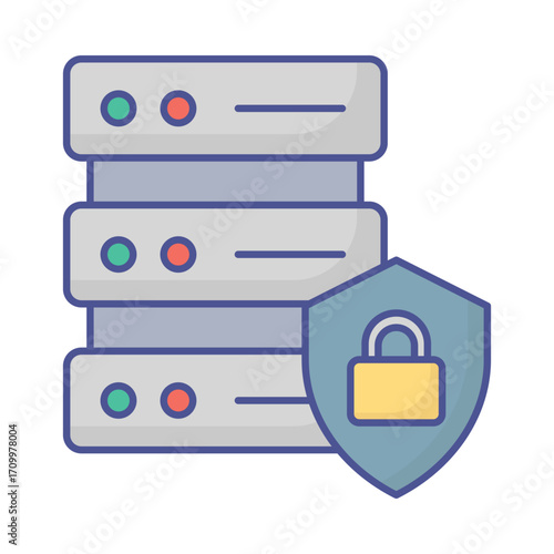 Data protection Vector Icon which can easily modify or edit