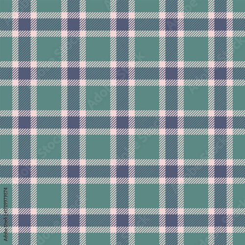Classic plaid pattern with a modern color twist. Seamless, vector design great for textiles, backgrounds, or digital paper. Versatile for various creative projects.