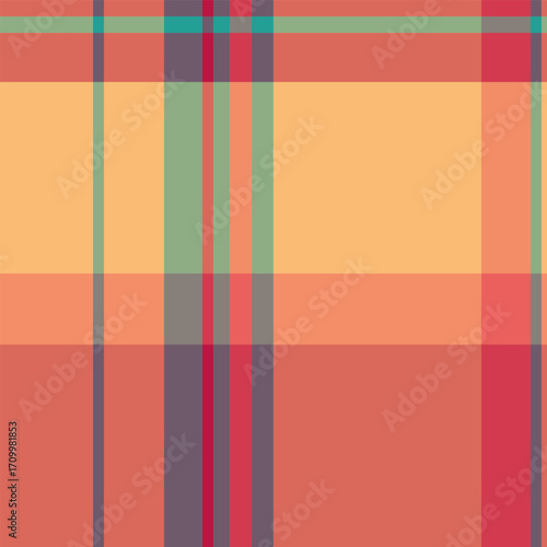 Stroke plaid textile vector, individuality pattern tartan check. Stripe seamless fabric texture background in red and pastel colors.