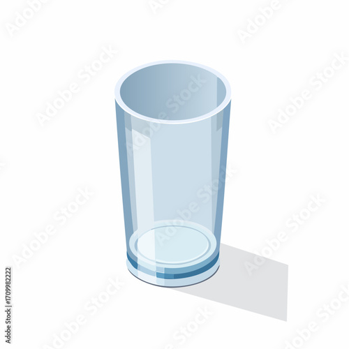Elegant clear glass with clean lines, perfect for drinks or modern decor