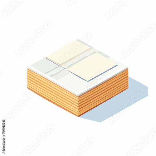 Clean stack of documents ready for review and organization in a modern workspace setting