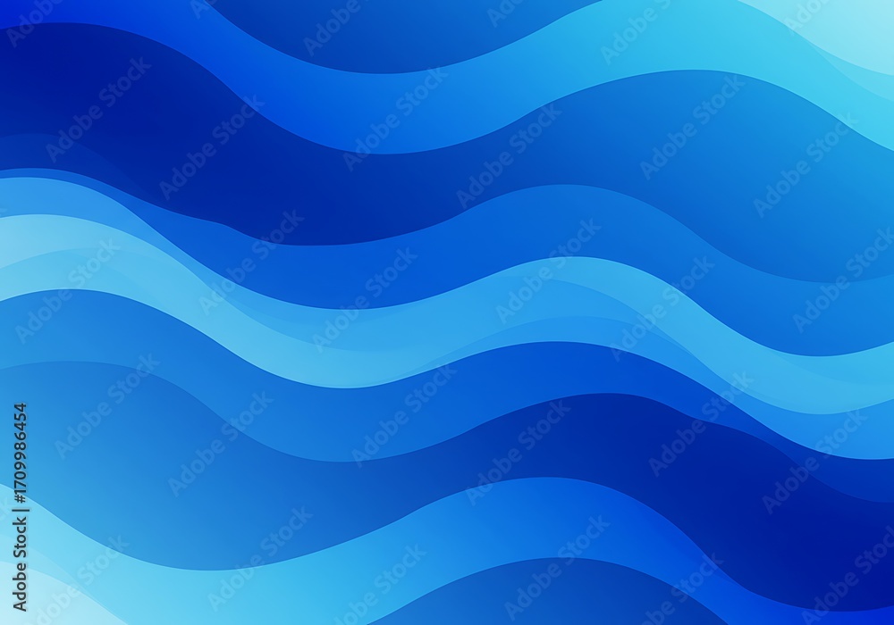 Fototapeta premium Abstract Blue Wave Background Pattern