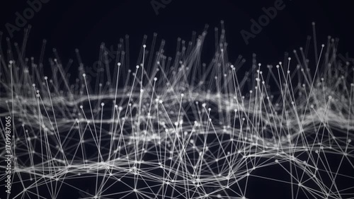Animated background with shining particles