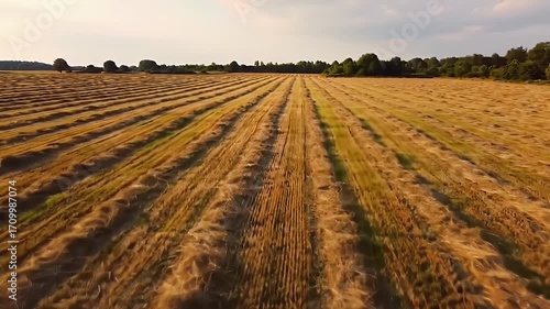 Golden Wheat Field Under a Summer Sky