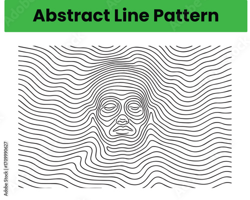 Soft Curved Abstract Lines – Organic Line Pattern Background