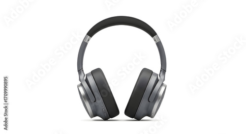 Headphones Isolated on White Background | Studio Shot of Wireless Audio Device for Music, Sound Production and Entertainment