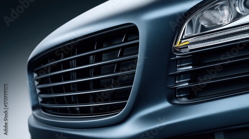 Closeup car front grille