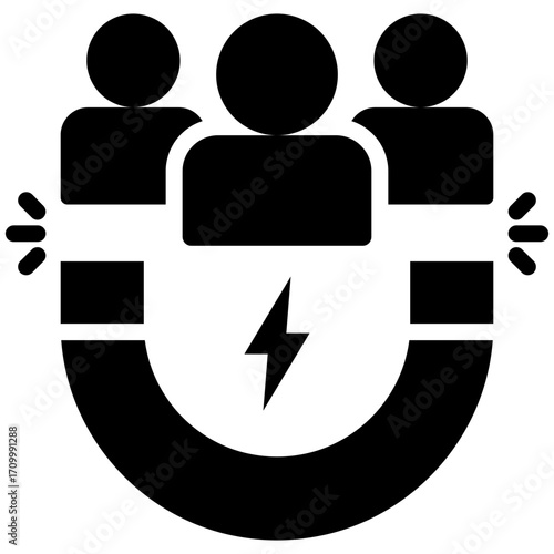 Lead generation icon for montent carketing, business, website, application, printing, document, poster design, etc