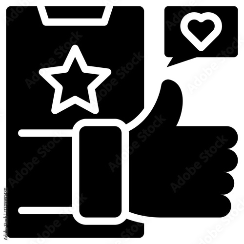 Social engagement icon for content marketing, business, website, application, printing, document, poster design, etc