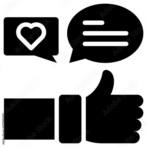 Customer experience icon for content marketing, business, website, application, printing, document, poster design, etc