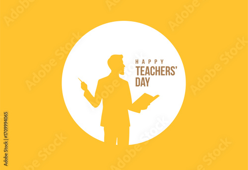 International teachers day concept vector illustration design.