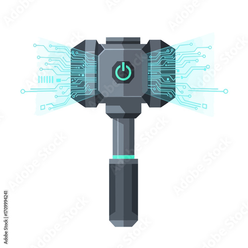 vector illustration of an electric plug