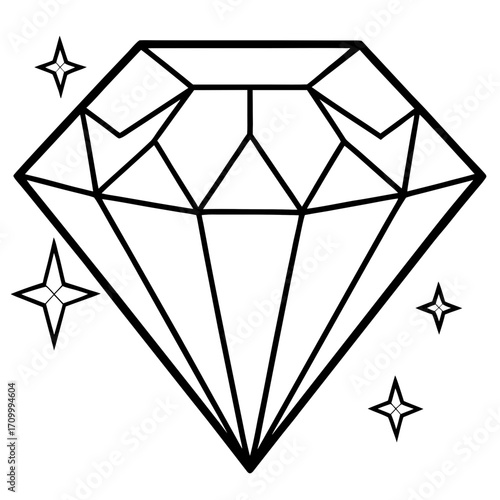 InnerGems line art vector