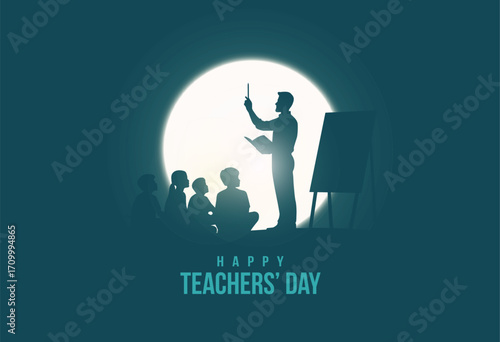 International teachers day concept vector illustration design.
