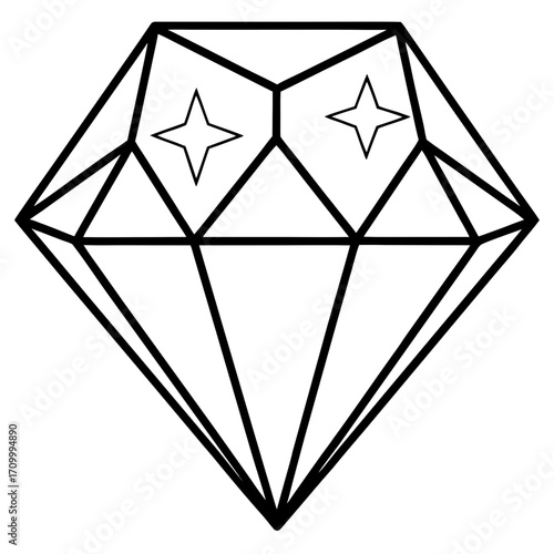 InnerGems line art vector