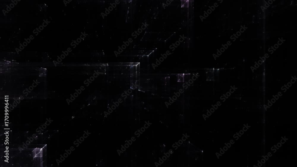 Transparente Datenblöcke im digitalen Netzwerk – dynamische Struktur für Wissenschaft, IT, Forschung & digitale Kommunikation in Bewegung, Technologie, Daten, Wissenschaft, schwarz, violett