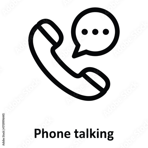 Phone call with message icon representing communication and connection for modern technology apps design silhouette