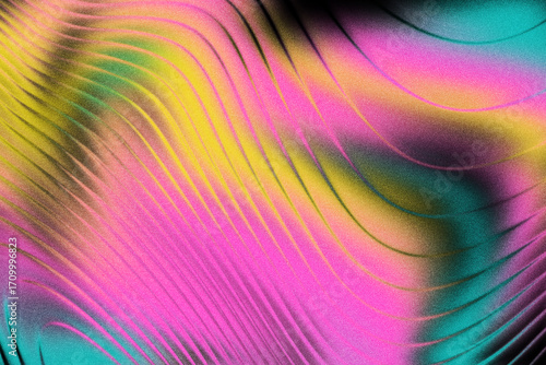 Abstract Fractal Glass Gradient Background Abstract Wavy Gradient with Noise Texture