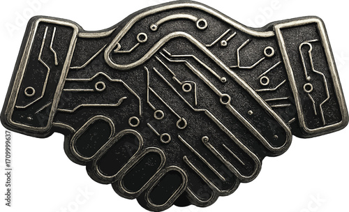 Hand shake with digital circuit