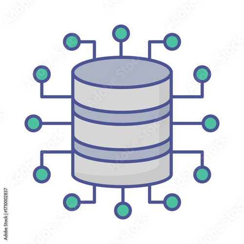 network server Vector Icon which can easily modify or edit