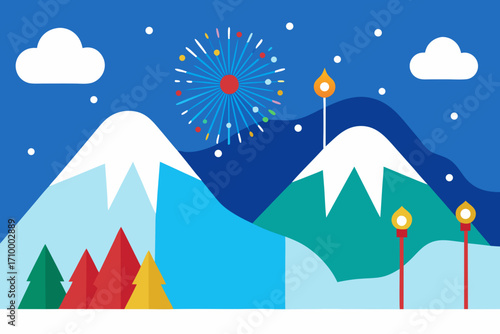 winter mountain landscape