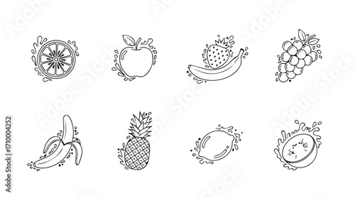 Hand drawn collection of zodiac constellation symbols artistic celestial line art graphics silhouette