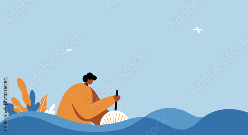 Man using a smartphone to control smart home devices, illustrating modern technology, automation, and convenient connected living. Ideal for lifestyle and tech concepts.