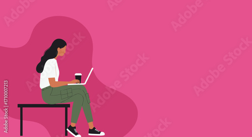Two men collaborate on laptops at an office desk, illustrating teamwork, remote work, or business partnership in a modern setting.