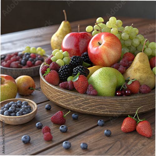 fresh fruit in a basket