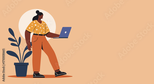 Stylish person caring for houseplants under a warm lamp, emphasizing cozy home decor, self-care, and a tranquil indoor lifestyle.