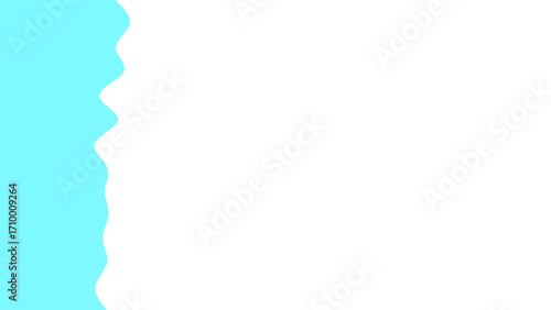 Wallpaper Mural Modern abstract background featuring a clean, wavy turquoise blue line against a bright white space, ideal for design elements, presentations, or branding. Torontodigital.ca
