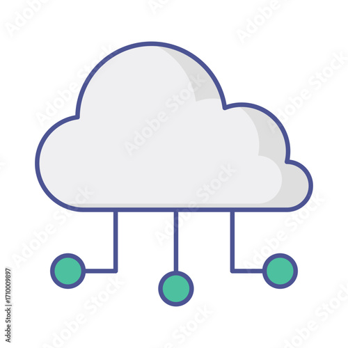 storage cloud  Vector Icon which can easily modify or edit