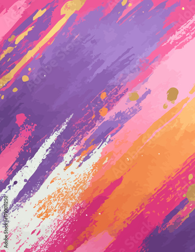 Fond abstrait dynamique, style vectoriel, couleurs vives