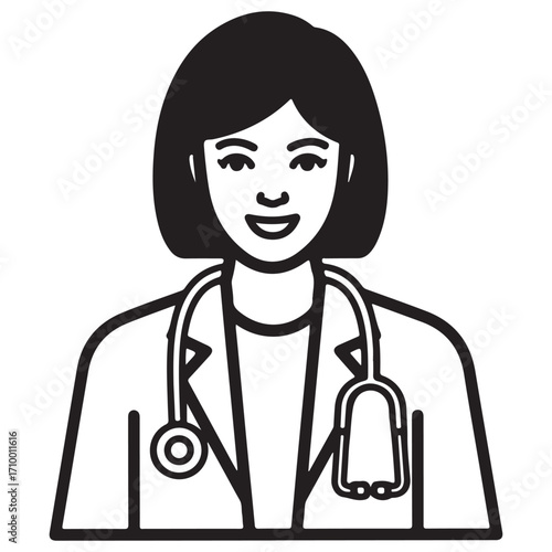 Medical Doctor Female Physician Healthcare Professional Clinical Practice Hospital