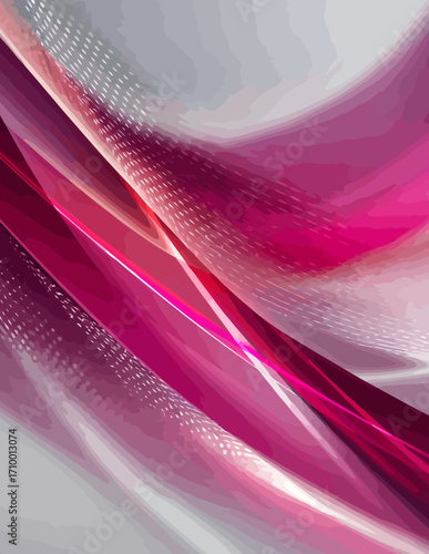 Fond abstrait géométrique vectoriel rose et blanc