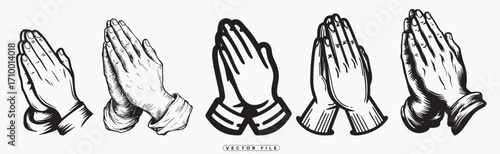 Detailed illustration of five ancient handaxes in a comparative view