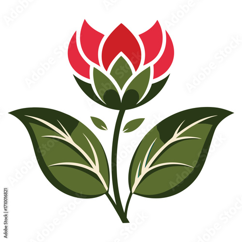 Vintage Botanical Flowers Logo Vector - Elegant Floral Emblem for Branding & Wedding