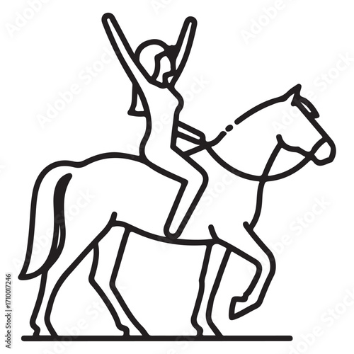Equestrian Horse Rider Jumping Competition Sport Training Arena Stable Professional