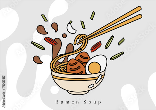 Ramen japanese soup